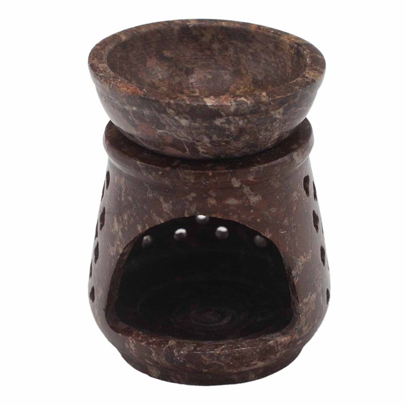 Petit Brûleur à Huile en Stéatite 8cm - Classique