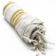 Serviette de Hammam Spa - Jaune Lever de Soleil - 90x170cm