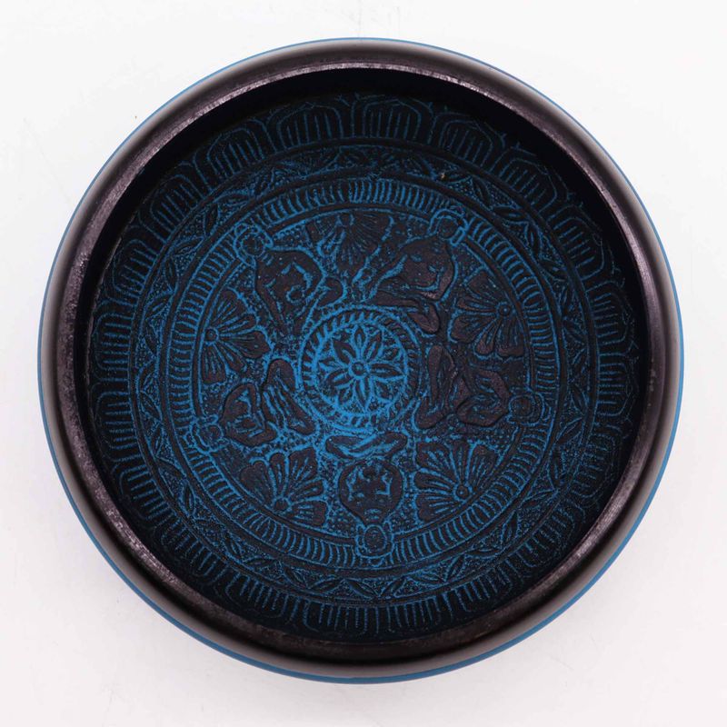 Bol Chantant Poudre de Terre - Blue Mantra Five Buddha - 16 cm