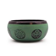 Bol Chantant Poudre de Terre - Mandala Bouddha - 16 cm