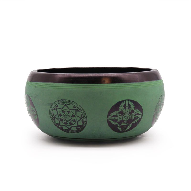 Bol Chantant Poudre de Terre - Mandala Bouddha - 16 cm