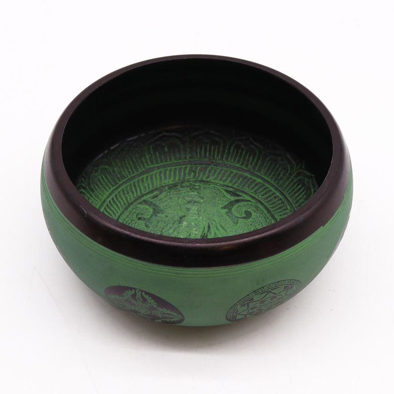 Bol Chantant Poudre de Terre - Mandala Bouddha - 16 cm