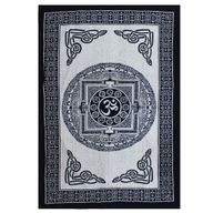 Couvre-Lit Simple en Coton + Tenture Murale - Mono - OM Mandala