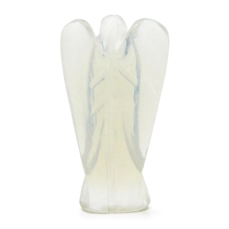 Ange en Pierre Précieuse Sculpté à la Main - Opalite