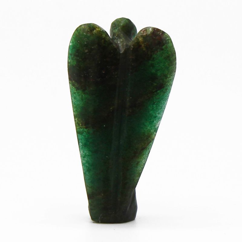 Ange en Pierre Précieuse Sculpté à la Main - Aventurine Verte