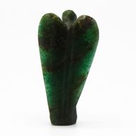 Ange en Pierre Précieuse Sculpté à la Main - Aventurine Verte