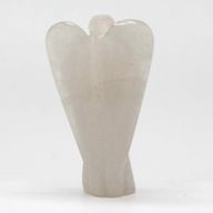 Ange en Pierre Précieuse Sculpté à la Main - Quartz de Roche