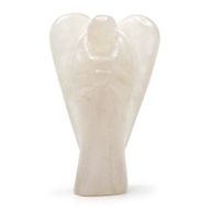 Ange en Pierre Précieuse Sculpté à la Main - Quartz de Roche