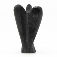 Ange en Pierre Précieuse Sculpté à la Main - Hématite