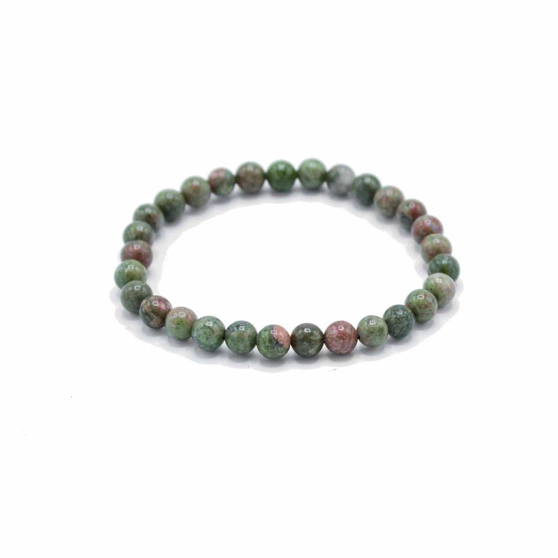 Bracelet de Manifestation en Gemmes - Jaspe Vert - Croissance