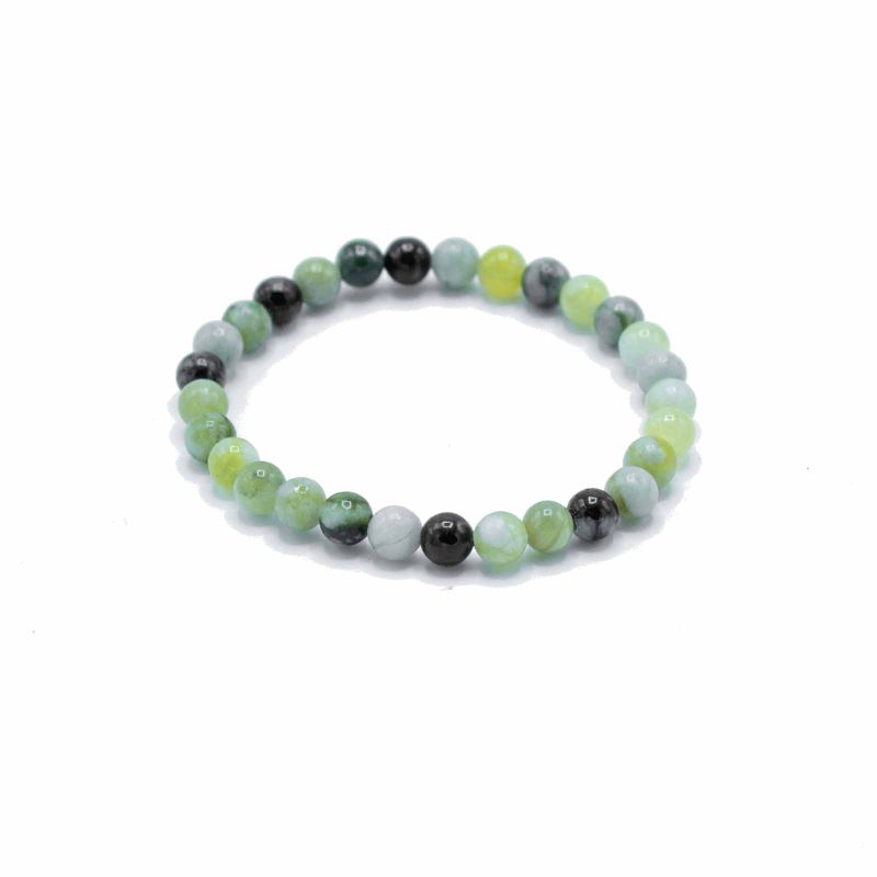 Bracelet de Manifestation en Gemmes - Olive Jade - Guérison