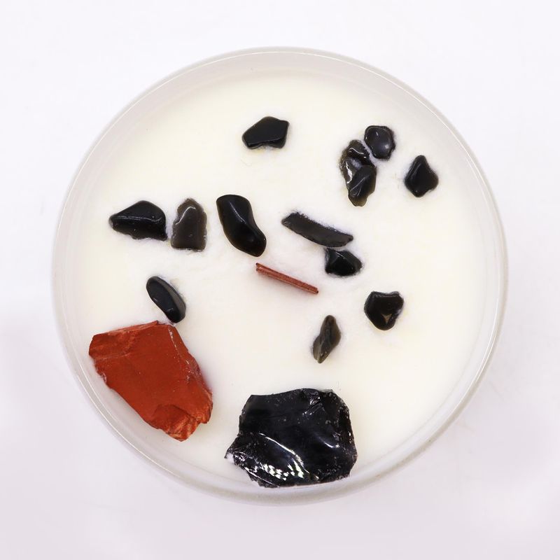 Bougie de Chakra en Verre - Chakra Racine