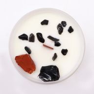 Bougie de Chakra en Verre - Chakra Racine