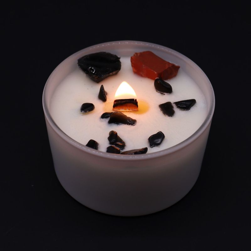 Bougie de Chakra en Verre - Chakra Racine