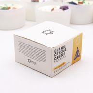 Bougie de Chakra en Verre - Chakra du Plexus Solaire