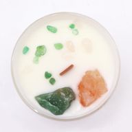 Bougie de Chakra en Verre - Chakra du Cœur