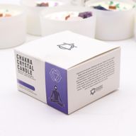 Bougie de Chakra en Verre - Chakra du Troisième Œil
