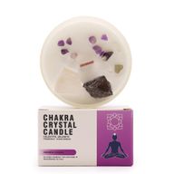 Bougie de Chakra en Verre - Chakra de la Couronne