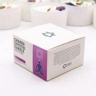 Bougie de Chakra en Verre - Chakra de la Couronne