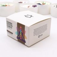 Grande Bougie de Chakra en Verre - Sept Chakras