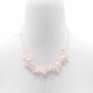 Collier de Gemmes Longues - Quartz Rose
