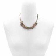Collier de Gemmes Longues - Unakite