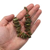 Collier de Gemmes Longues - Unakite