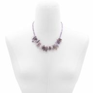 Collier de Gemmes Longues - Améthyste