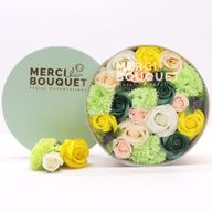 Boîte Ronde - Printemps - Jaune & Vert