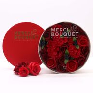 Boîte Ronde - Roses Rouge Classiques