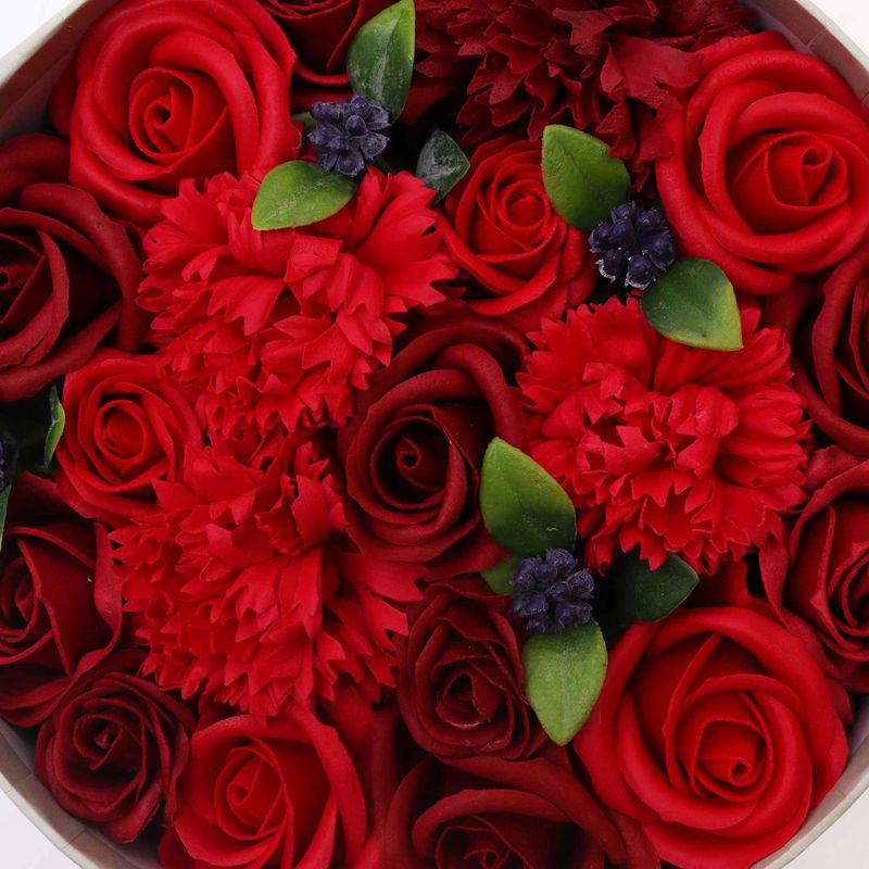 Boîte Ronde - Roses Rouge Classiques