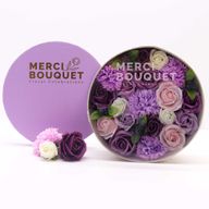 Boîte Ronde - Lavande Rose & Œillet