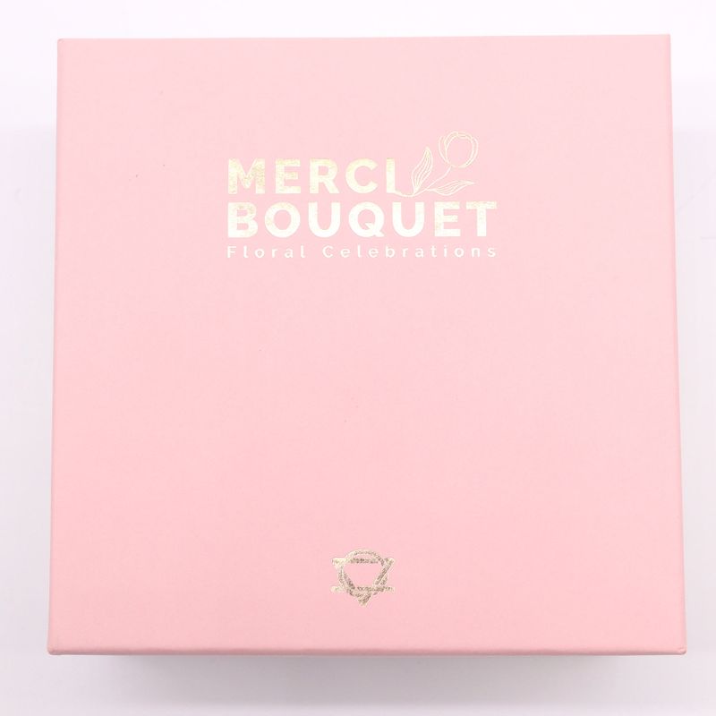 Boîte Carrée - Naissance - Roses