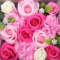 Boîte Carrée - Naissance - Roses