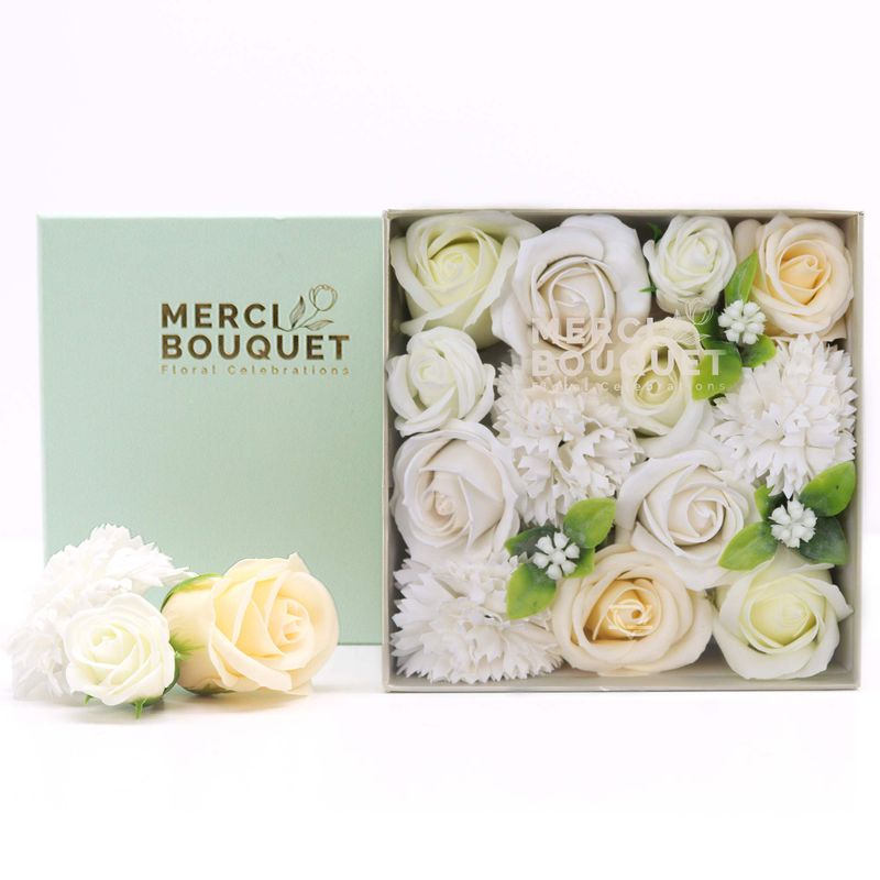 Boîte Carrée - Mariages - Blanc & Ivoire