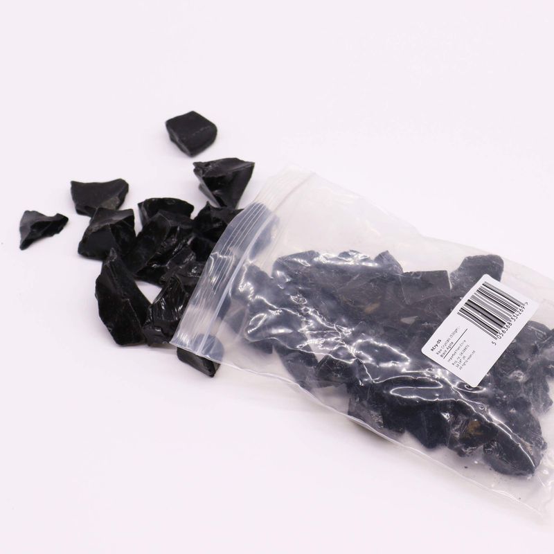 Cristaux bruts (500 g) - Agate Noire obsidian