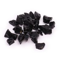 Cristaux bruts (500 g) - Agate Noire obsidian