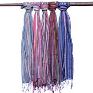 Foulards Boho Indiens - 22x72cm - Violets Aléatoires
