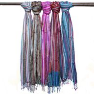 Foulards Boho Indiens - 22x72cm - Bleus Aléatoires