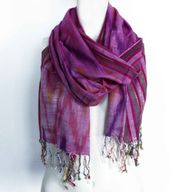 Foulards Boho Indiens - 22x72cm - Bleus Aléatoires