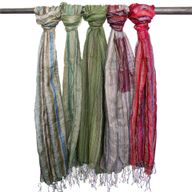 Foulards Boho Indiens - 22x72cm - Verts Aléatoires