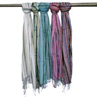 Foulards indiens Boho - 22x72cm - Couleurs Aléatoires avec Fil Doré