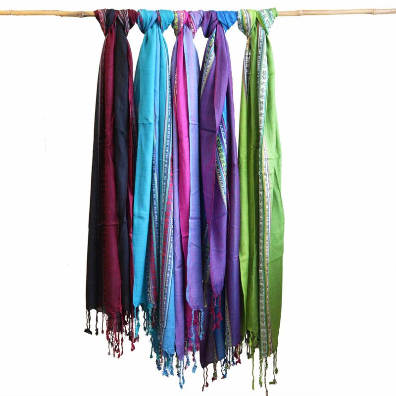 Echarpes Varanasi - 22x72cm - Violet Passion