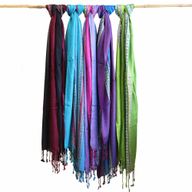 Echarpes Varanasi - 22x72cm - Violet Passion