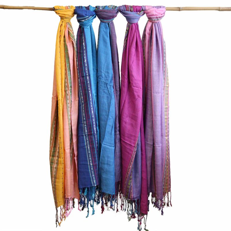 Echarpes Varanasi - 22x72cm - Turquoise Tantrique