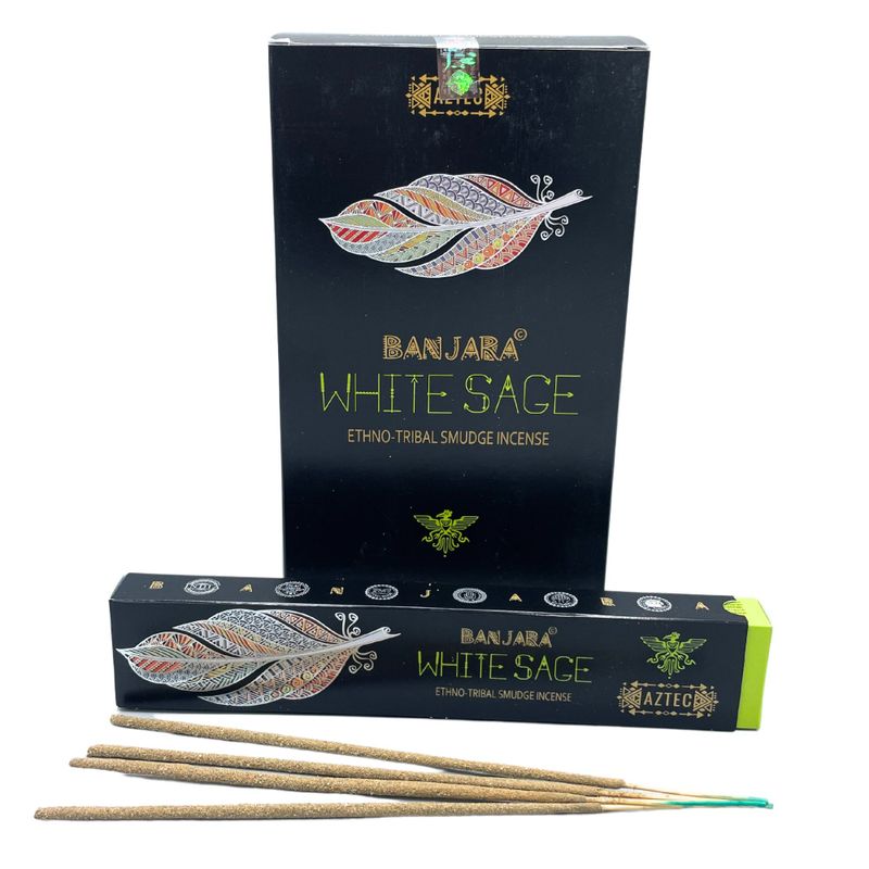 Encens de Fumigation Tribal Banjara - Sauge Blanche