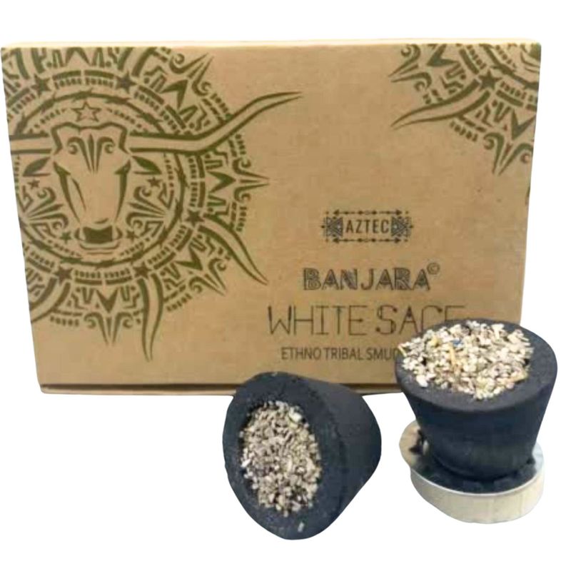 Coupelles de Résine Banjara - Sauge Blanche (6 coupelles)