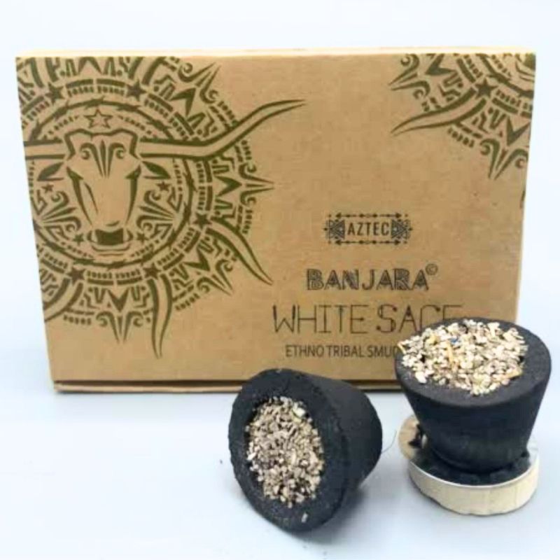 Coupelles de Résine Banjara - Sauge Blanche (6 coupelles)