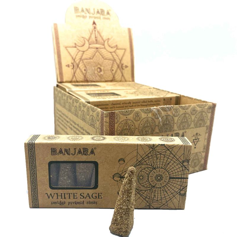 Cônes Pyramidaux Banjara Smudge - Sauge Blanche