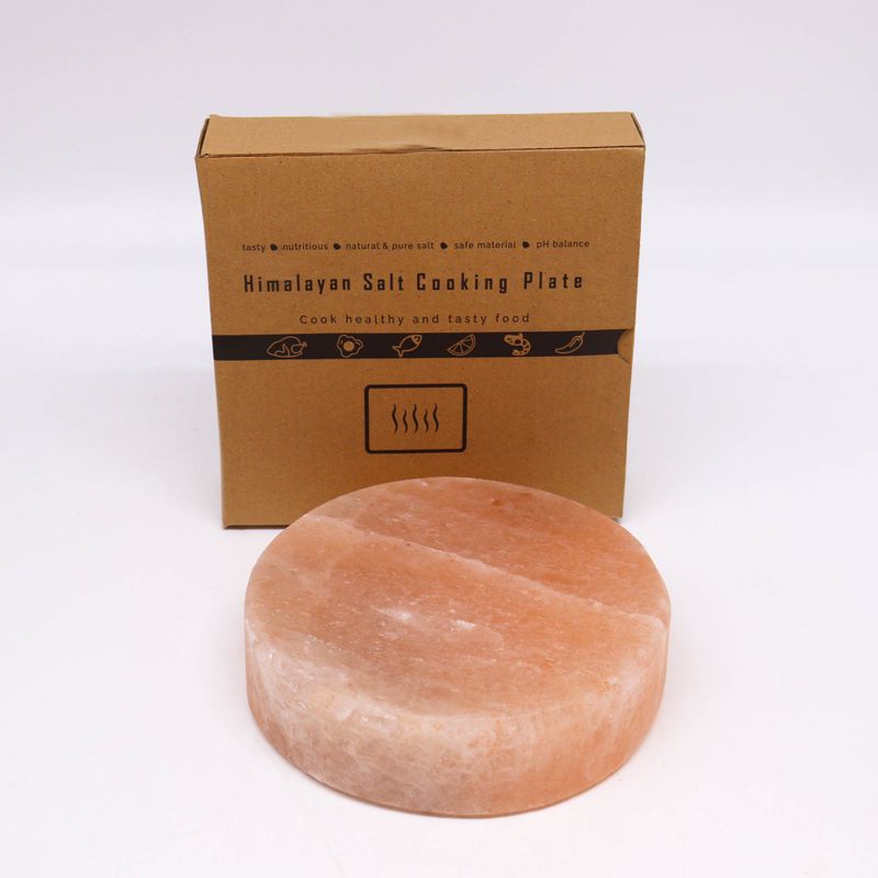 Plaque de Cuisson en Sel de l'Himalaya - Rond - 20x20x5cm